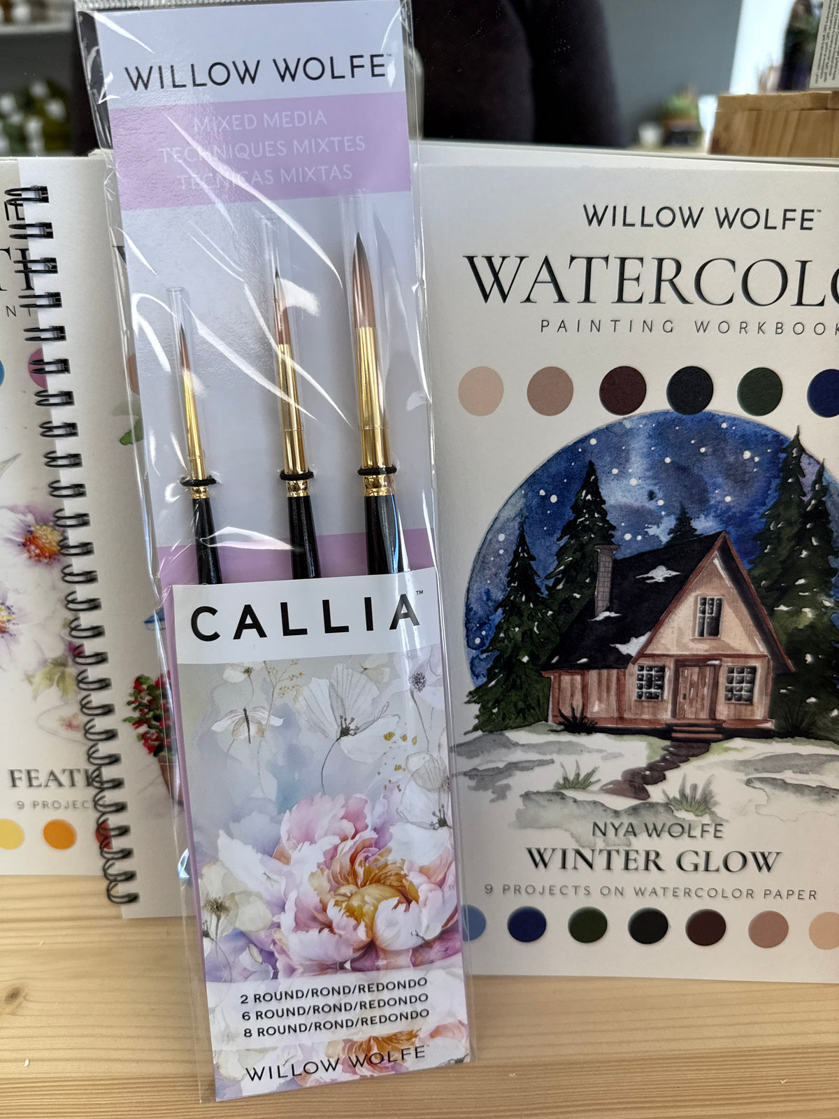 Willow Wolfe Callie Mixed Media brushes