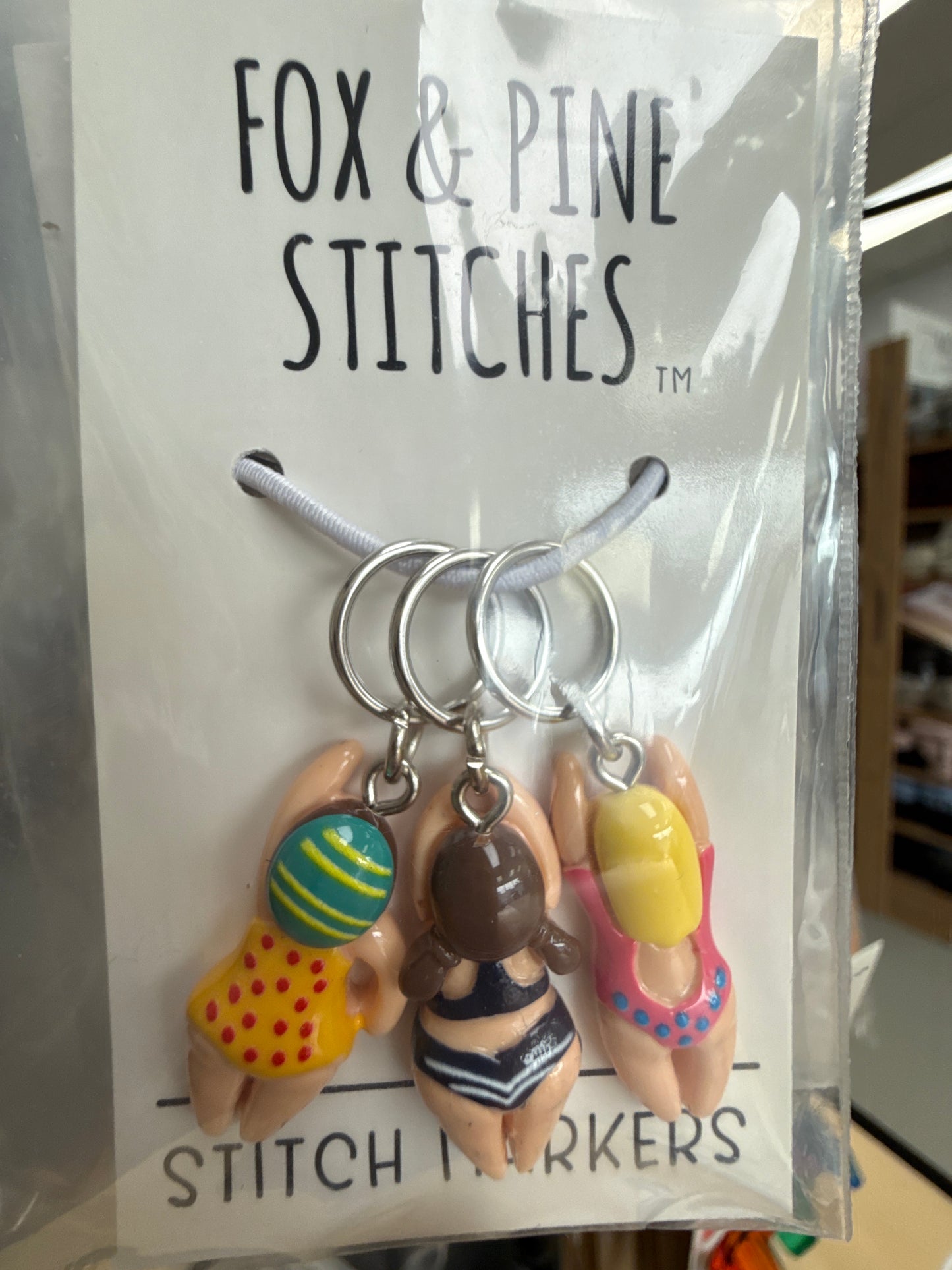 Fox & Pine stitch markers