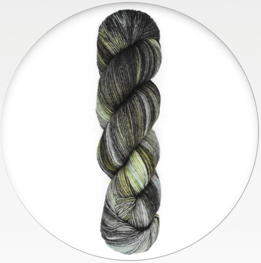 Huasco Sock Twilight Paints, Coton Glisten, Hand Painted
